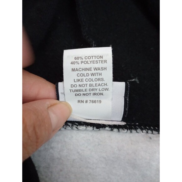 Badger Sport Gray/Black Accent Long Sleeve Pullover Hoodie Size L - Picture 5 of 11